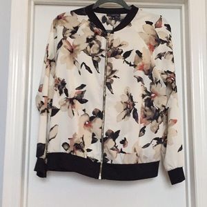 Floral Bomber Jacket